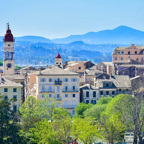 Meander through Corfu Town by taking an exciting thirty-minute speedboat ride across the Ionian Sea