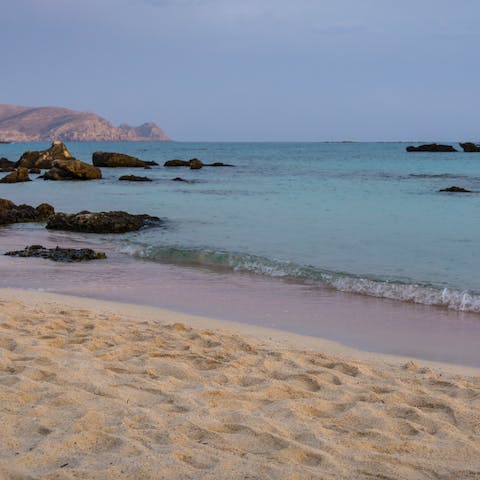 Stay just seven minutes away from the famous Falasarna Beach