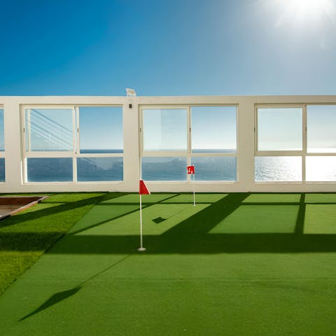 Head down to the private putting green for a quiet afternoon