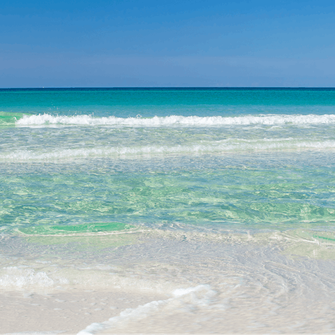 A ten-minute drive to some gorgeous beaches