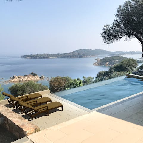 Cool off in the infinity pool