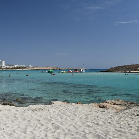 Head out to one of the many spectacular beaches nearby