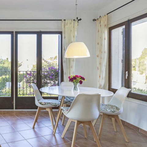 Open the patio doors and enjoy breakfast overlooking your balcony