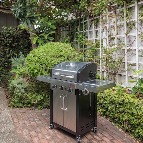Serve up a feast on the barbecue grill after a day on the beach