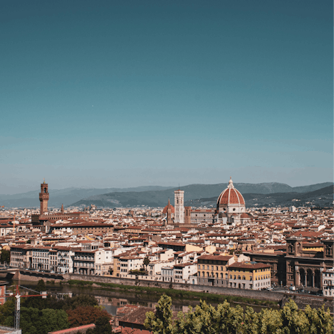 Savour views of the city from Piazzale Michelangelo – just a few minutes' walk away