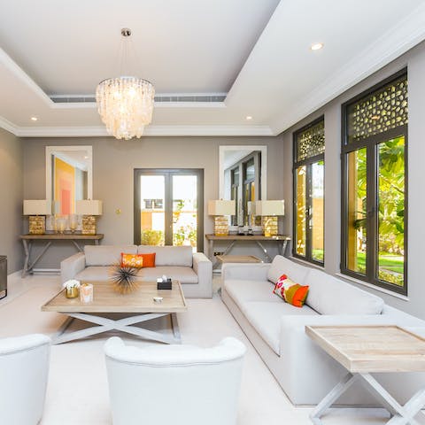 Let the group spread out across multiple living rooms