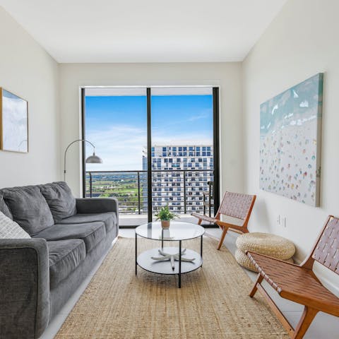 Relax in the stylish living space