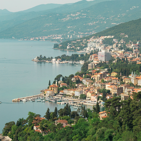 Visit Opatija, only 6 kilometres away