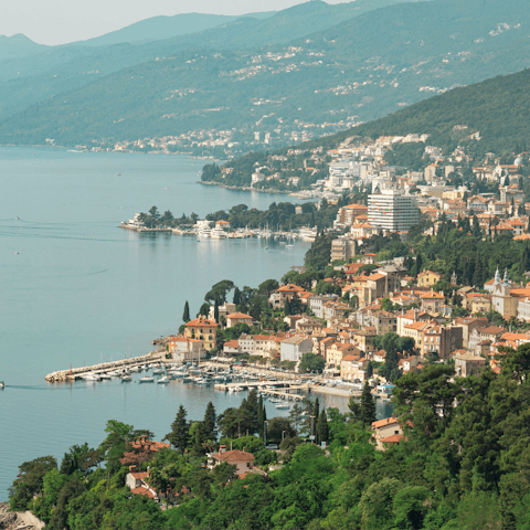 Visit Opatija, only 6 kilometres away