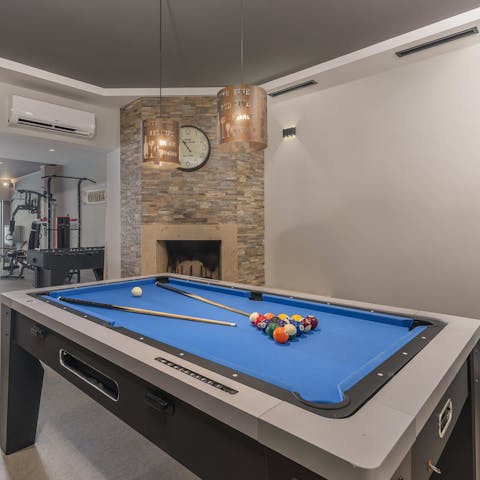 Challenge your friends to a game of pool