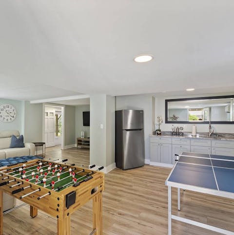 Get competitive in the games room