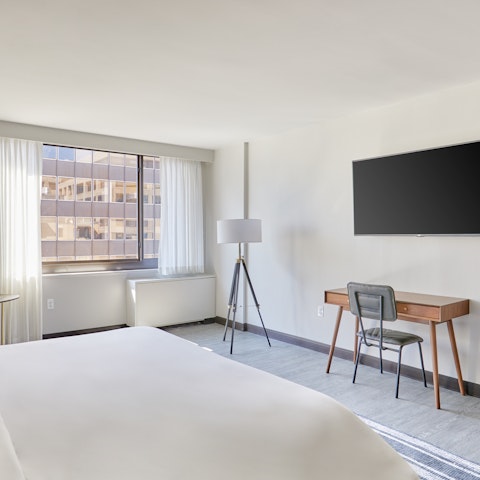 Catch up on work in your bright and sunny studio