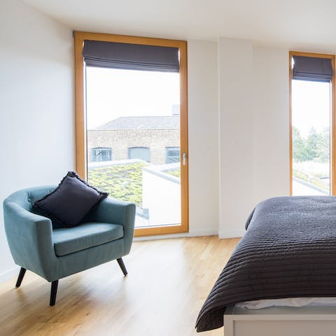 Enjoy floods of natural light from the huge bedroom windows