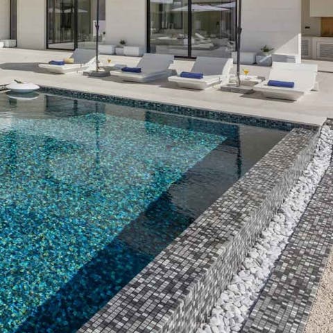 Cool off from the Croatian sunshine with a dip in the pool