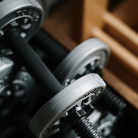 Keep on top of your workout routine at the private gym