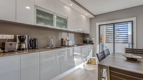 Cook up all your favourite recipes in the fully-equipped kitchen