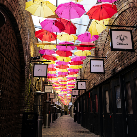 Take the Overground to visit Camden, twenty minutes away