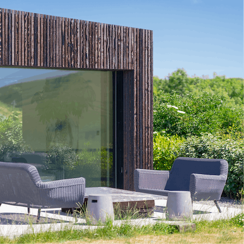 Marvel at the unique architecture and surrounding countryside