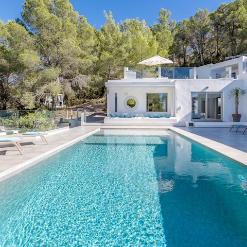 Watch the legendary Ibizan sunsets from the pool