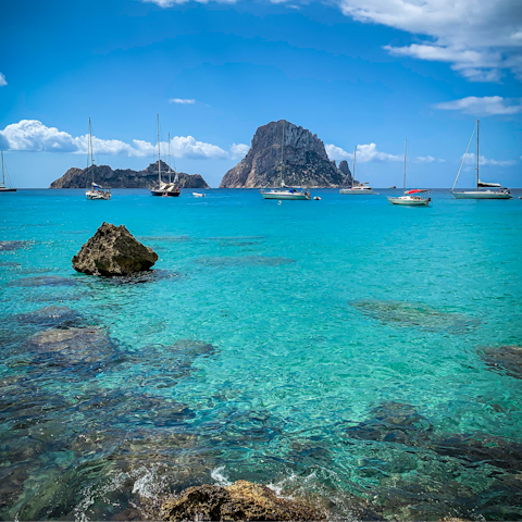 Explore beautiful Cala Tarida and San Jose, just a short drive away.