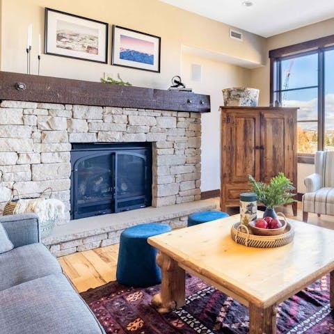 Cosy up in front of the fire