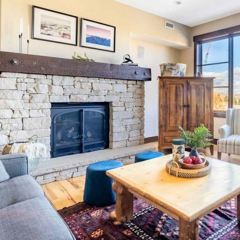 Cosy up in front of the fire