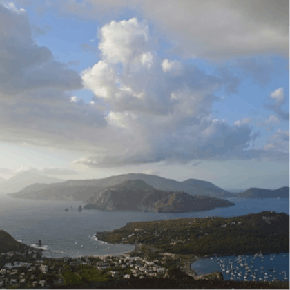 Plan a boat trip to the nearby Aeolian Islands