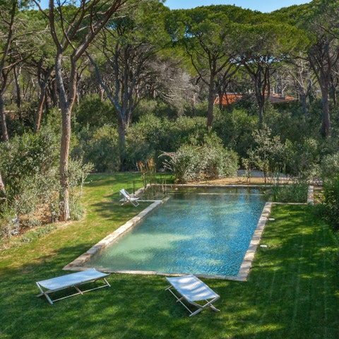 Take a dip in the private pool
