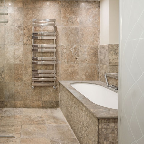 Soak in the bathtub after a busy day