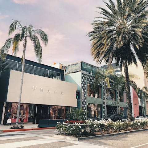 Get some retail therapy on Rodeo Drive, fifteen minutes away by car