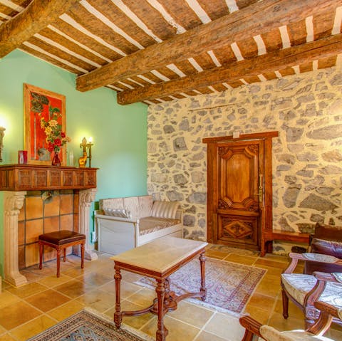 Pour a glass from the vaulted stone cellar