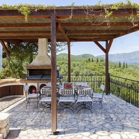 Spend magical evenings on the stone terrace, tucking into a grilled feast fresh off the barbecue, watching the sunset