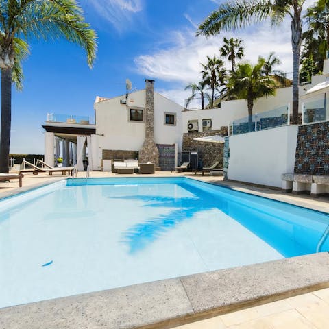 Get a reprieve from the afternoon heat by taking a dip in the private pool