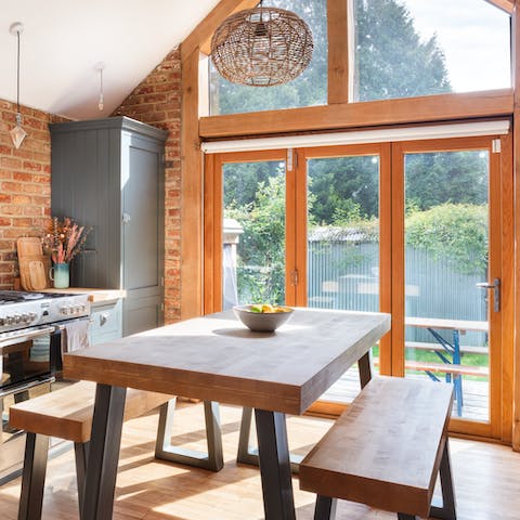 Feel the sun as you enjoy your morning coffee and breakfast