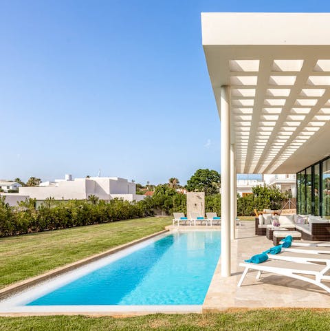 Cool off in the plunge pool