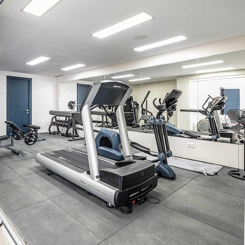 Uplift your stay with a workout in the gym, followed by a session in the sauna
