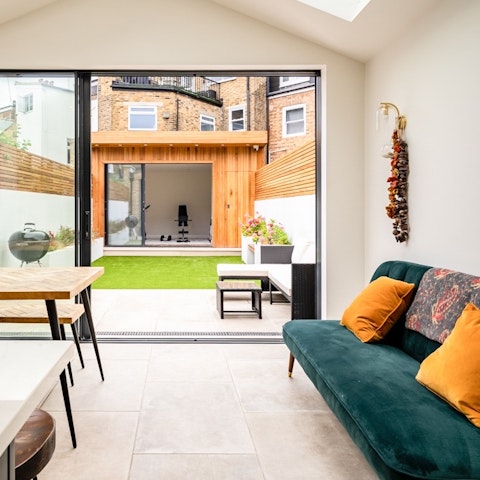 Wind down with evening drinks in the garden