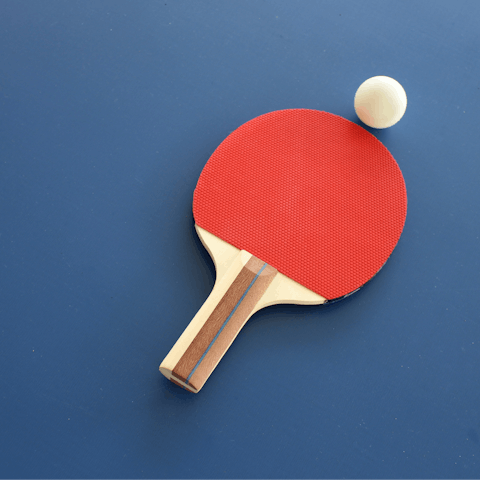 Have a game of table tennis after enjoying a pizza on the terrace