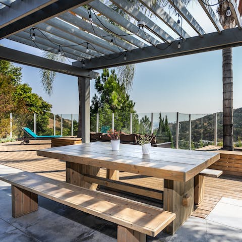 Make the most of LA's glorious weather with alfresco meals morning, noon and night