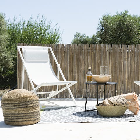 Soak up the sun with cool, fruity drink