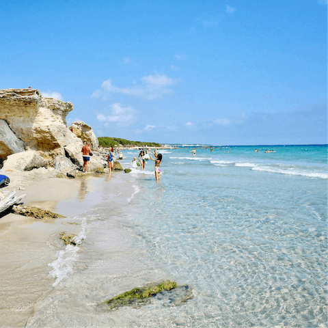 Head out for a day at one of the many beaches surrounding this region, which can be reached in a twenty-minute-drive