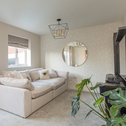 Get cosy on the sofa after a day in the great outdoors