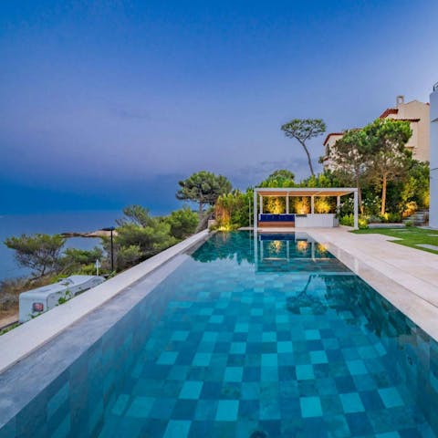 Cool off and admire the views in the private pool