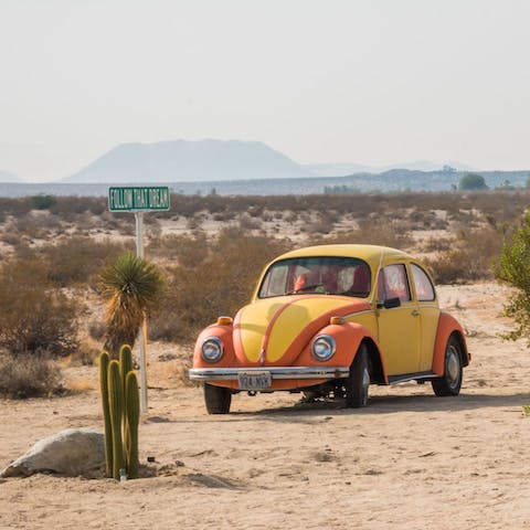 Take in the home's quirky styling and sense of humour