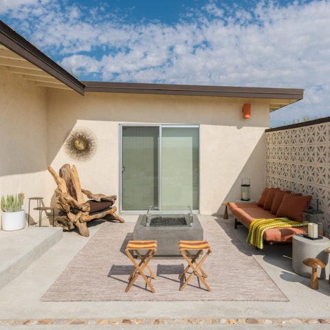 Find a cosy spot on the terrace for your morning cup of coffee