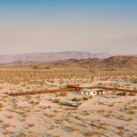 Stay out in the heart of the desert, surrounded by ten acres of land