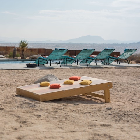 Play some outdoor games in the yard