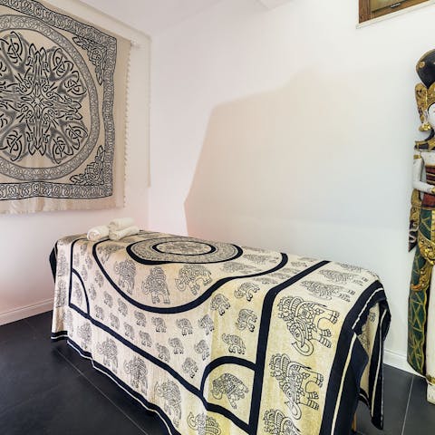 Unwind in your own massage room, releasing any worries of daily life