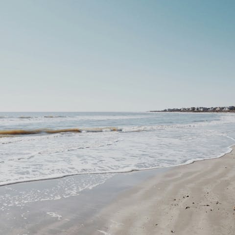 Make the five-minute stroll to the nearest beach