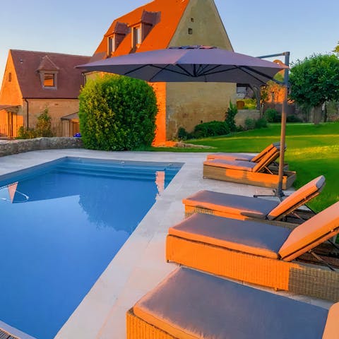 Enjoy a sunset swim with loved ones